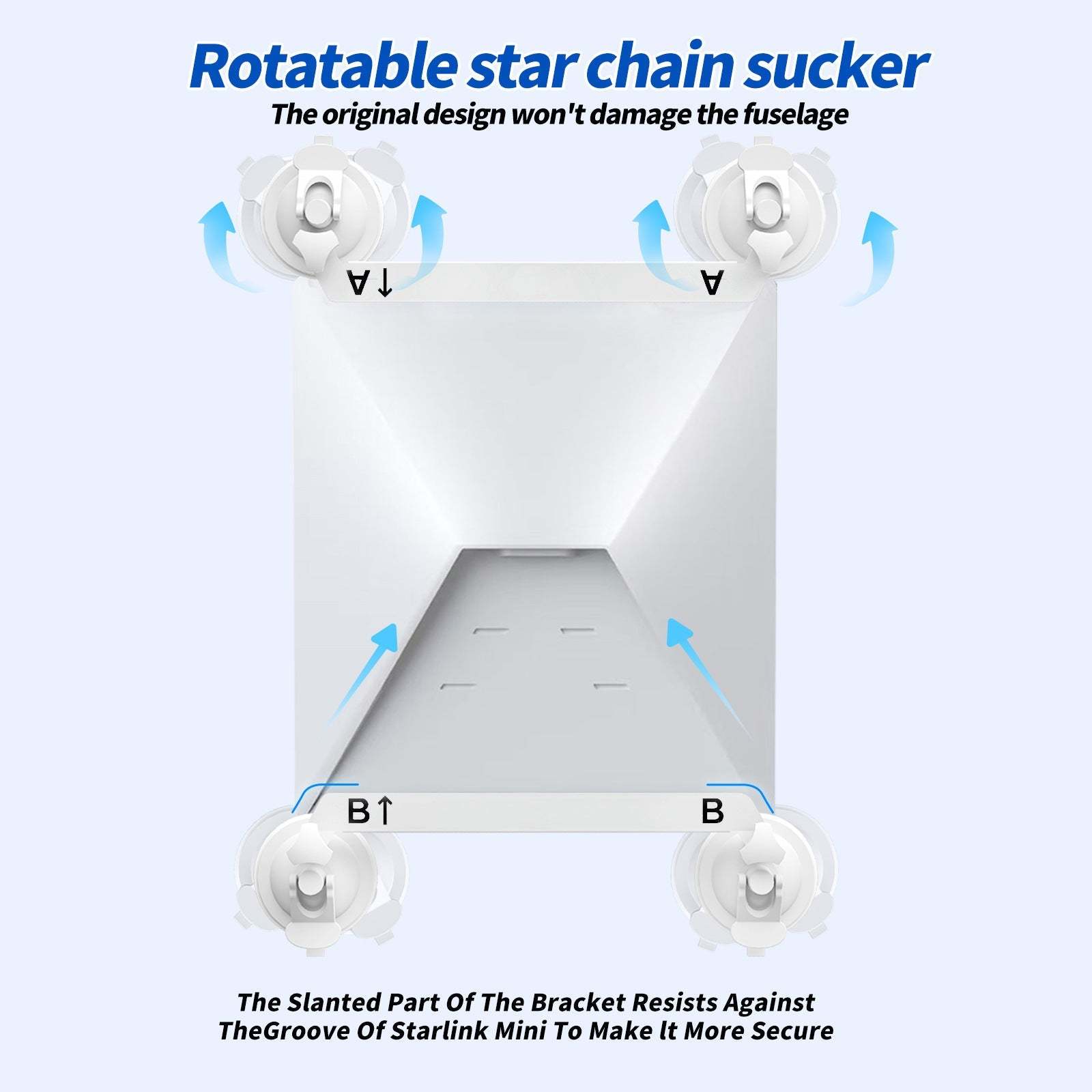 Car Suction Cup Installation Mount - Metal (2pcs set) for Starlink Mini - Tesery Official Store