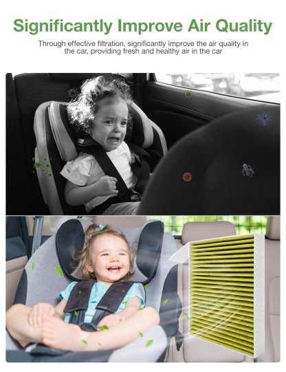 Carbon Air Filter for Tesla Model Y/3 (2 PCS) - Tesery Official Store