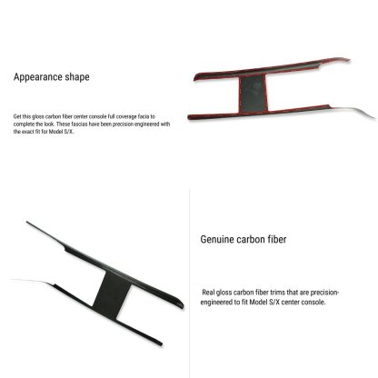 Carbon fiber Center console trim panel for Model S/X 2022+ - Tesery Official Store