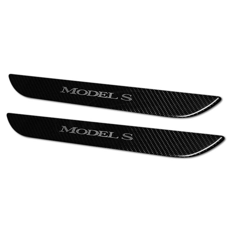 Carbon Fiber Textured Front Door Sill Protector for Tesla Model S 2016-2018 - Tesery Official Store