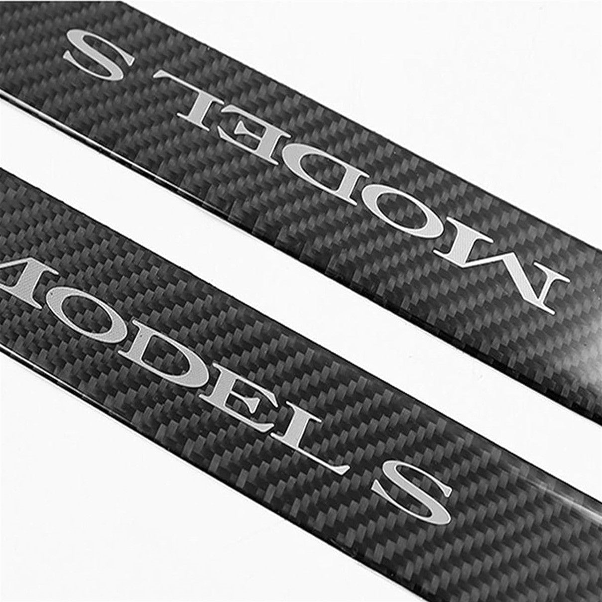 Carbon Fiber Textured Front Door Sill Protector for Tesla Model S 2016-2018 - Tesery Official Store