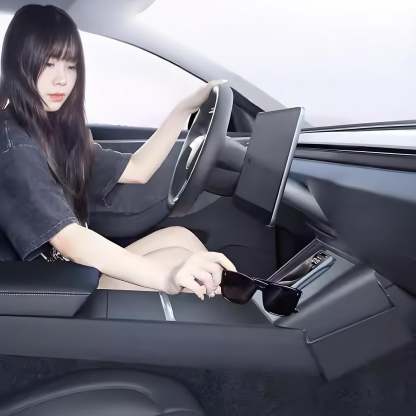 Center Console Wireless Charger Saddle Organizer for Tesla Model Y Juniper & Model 3 Highland - Tesery Official Store