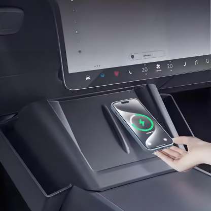 Center Console Wireless Charger Saddle Organizer for Tesla Model Y Juniper & Model 3 Highland - Tesery Official Store
