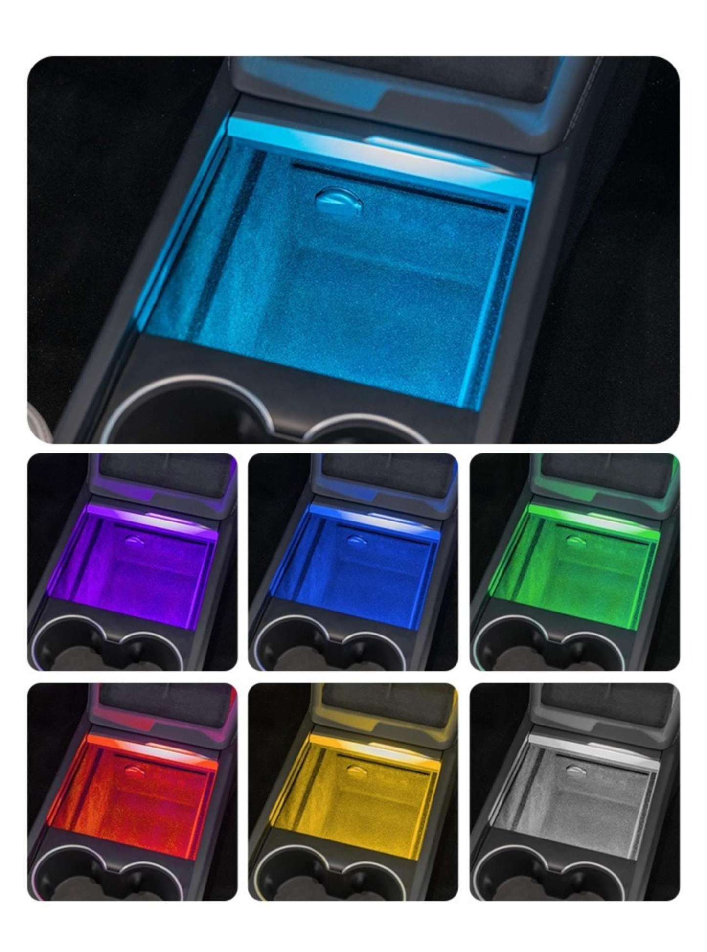 Central Console Box Ambient Light for Model 3 Highland & New Model Y - Tesery Official Store