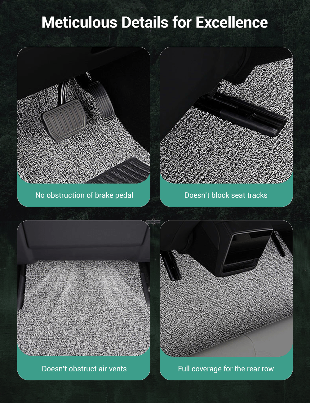 Coil Floor Mats for Tesla Model 3 Highland & Moel Y Juniper - Tesery Official Store
