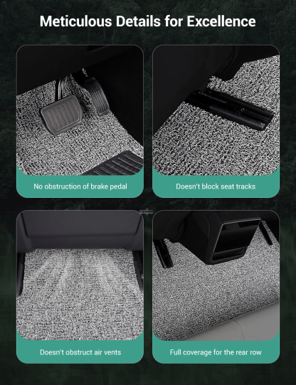Coil Floor Mats for Tesla Model 3 Highland & Moel Y Juniper - Tesery Official Store