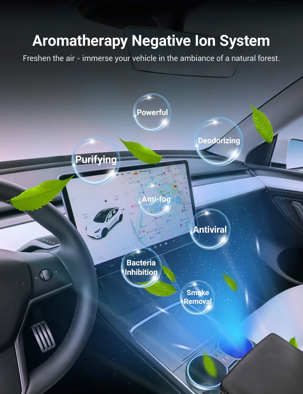 Console Cup Holder Expansion Dock with Lighting for Tesla Model 3/Y - Tesery Official Store