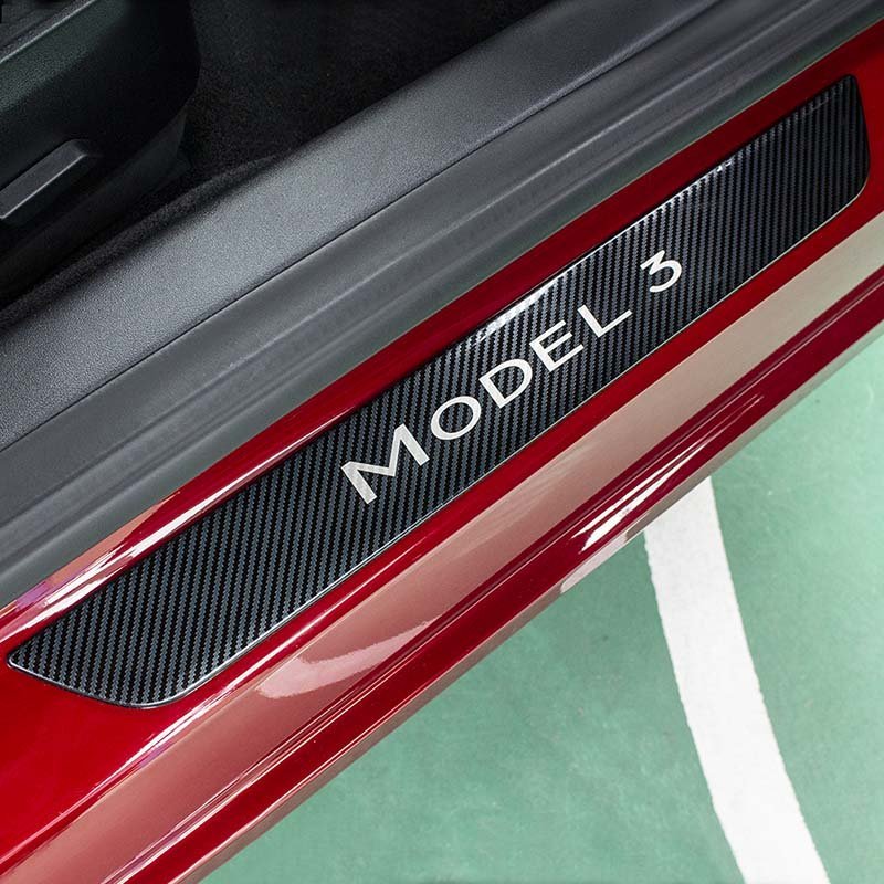 Door Sill Strip Protector for Tesla Model 3 2017-2023.10 - Tesery Official Store