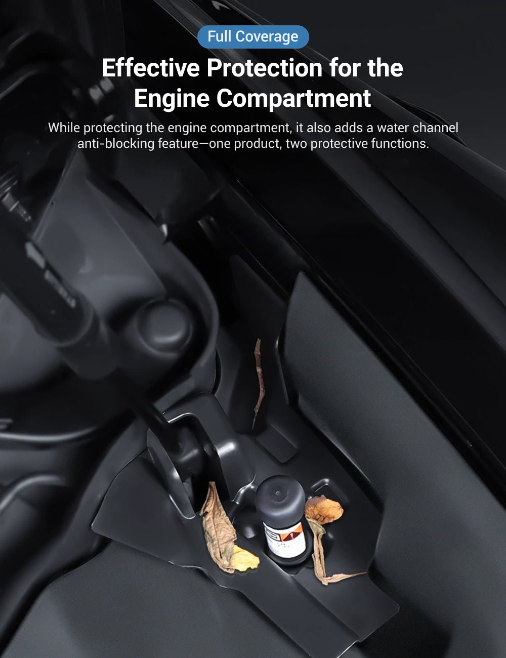 Front Trunk Water Channel Anti - Blocking Cover for Tesla Model 3 Highland (2PCS) - Tesery Official Store