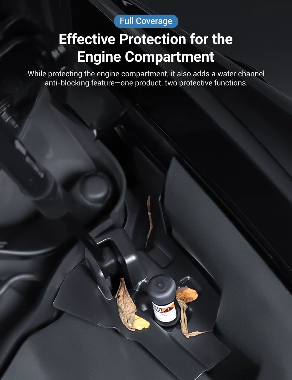 Front Trunk Water Channel Anti - Blocking Cover for Tesla Model 3 Highland (2PCS) - Tesery Official Store