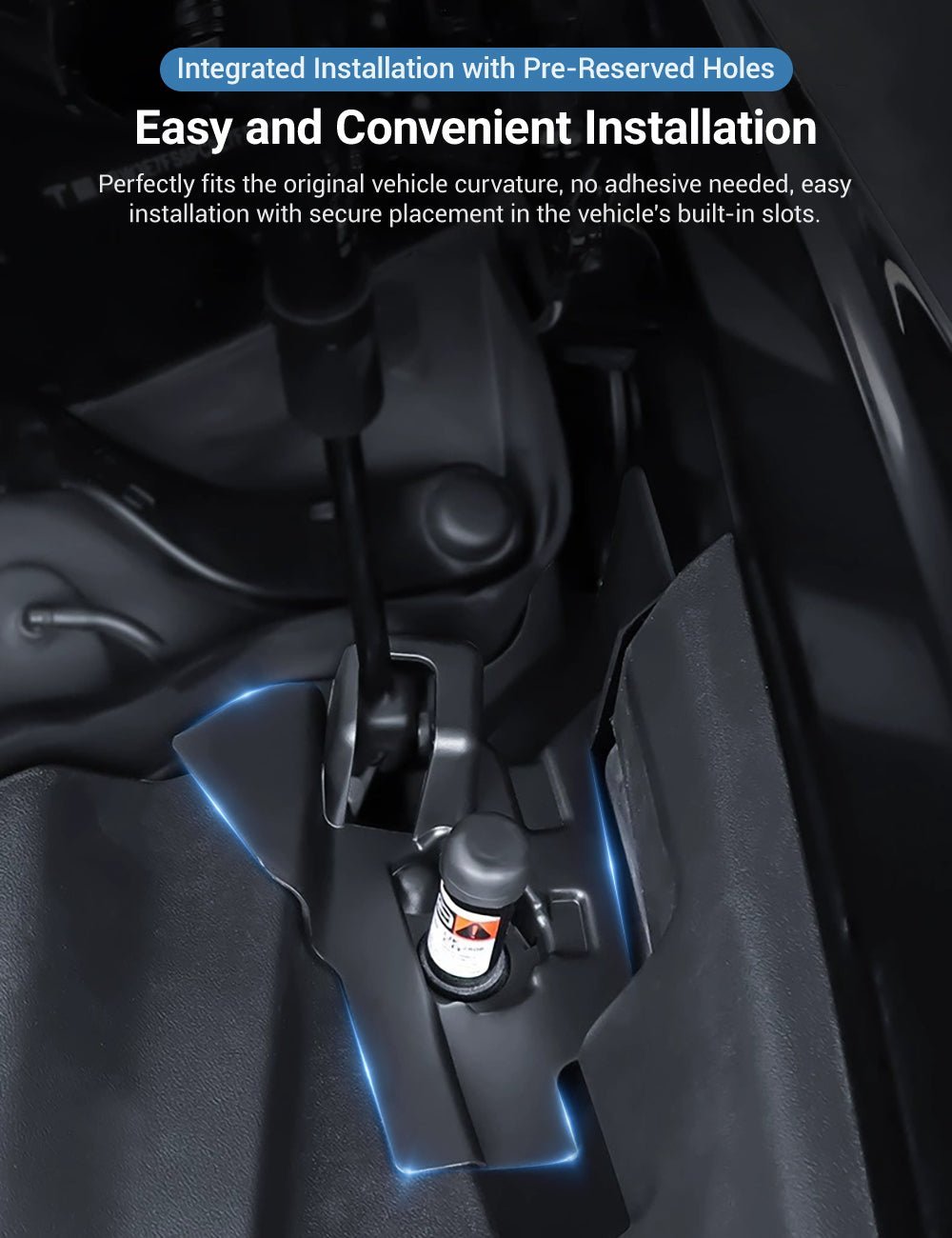 Front Trunk Water Channel Anti - Blocking Cover for Tesla Model 3 Highland (2PCS) - Tesery Official Store