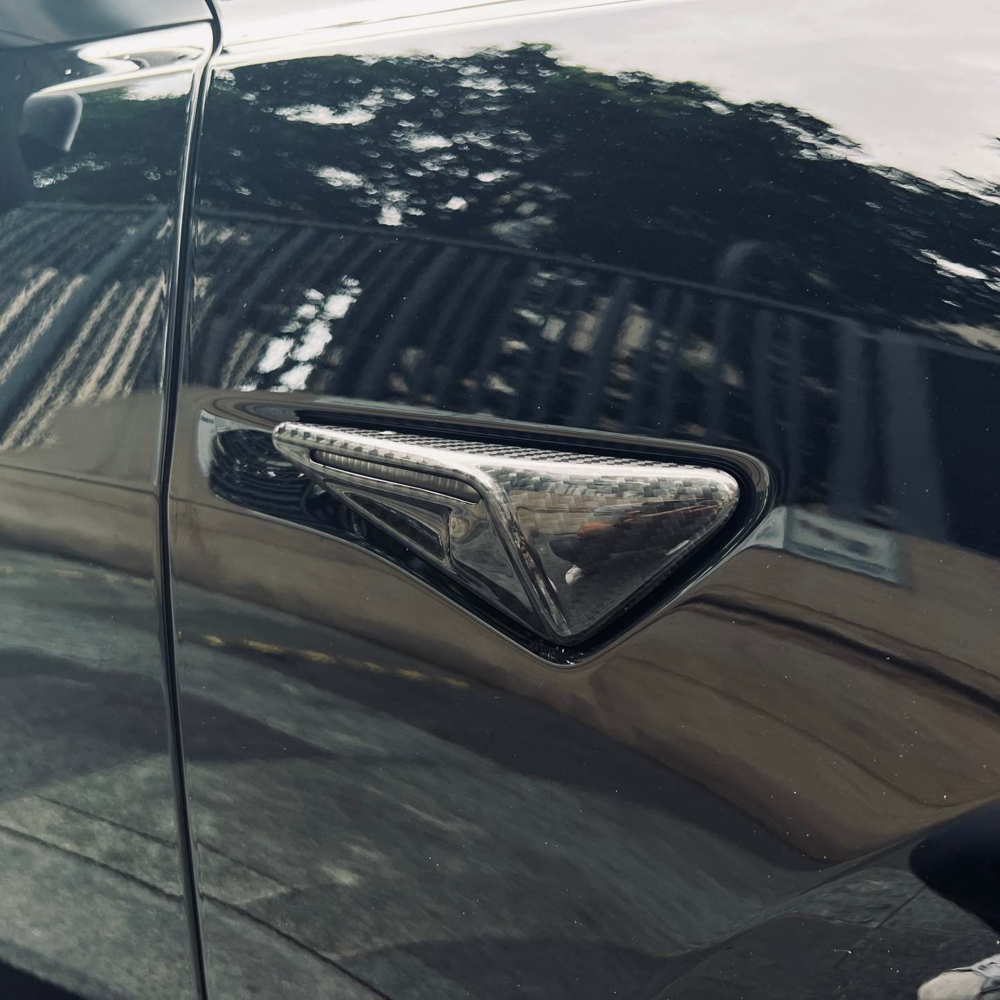 Full Side Camera Covers for Tesla Model 3 / Y - Carbon Fiber Exterior Mods - Tesery Official Store