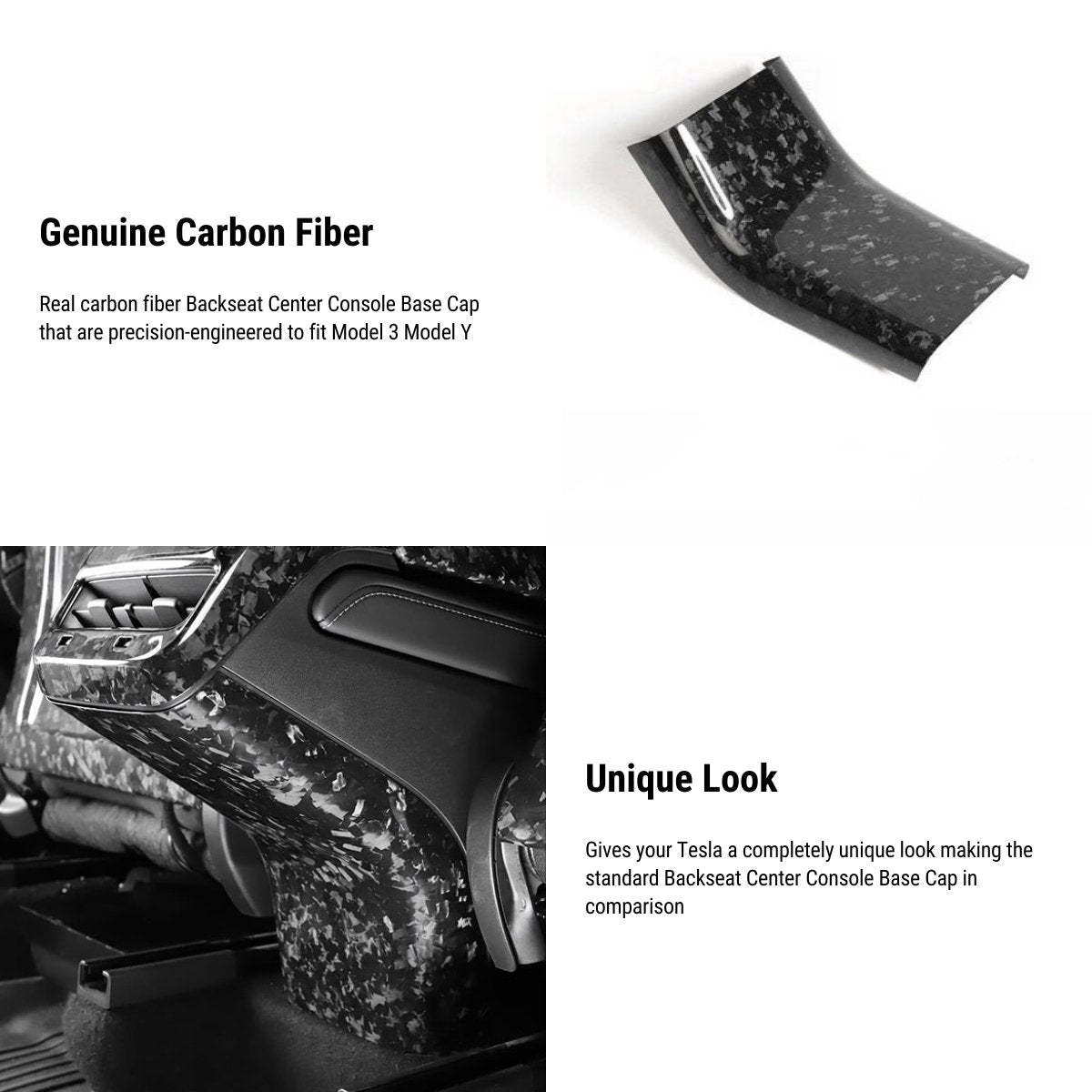Genuine Forged Carbon Fiber Interior Mods Wrap Kit for Tesla Model 3 / Y - Tesery Official Store