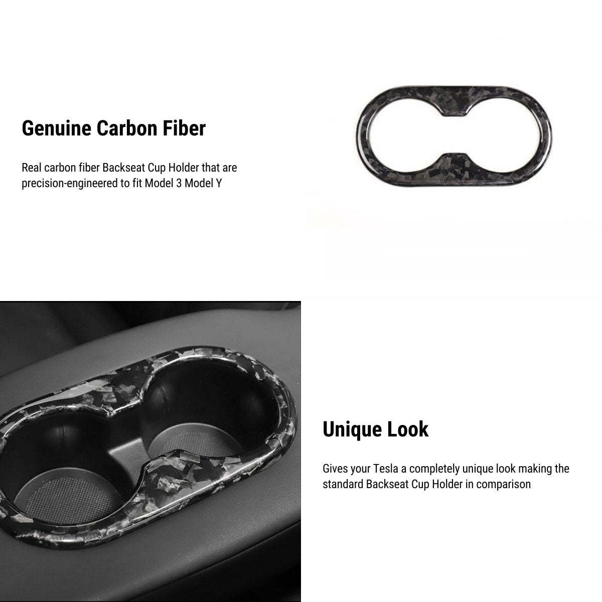 Genuine Forged Carbon Fiber Interior Mods Wrap Kit for Tesla Model 3 / Y - Tesery Official Store