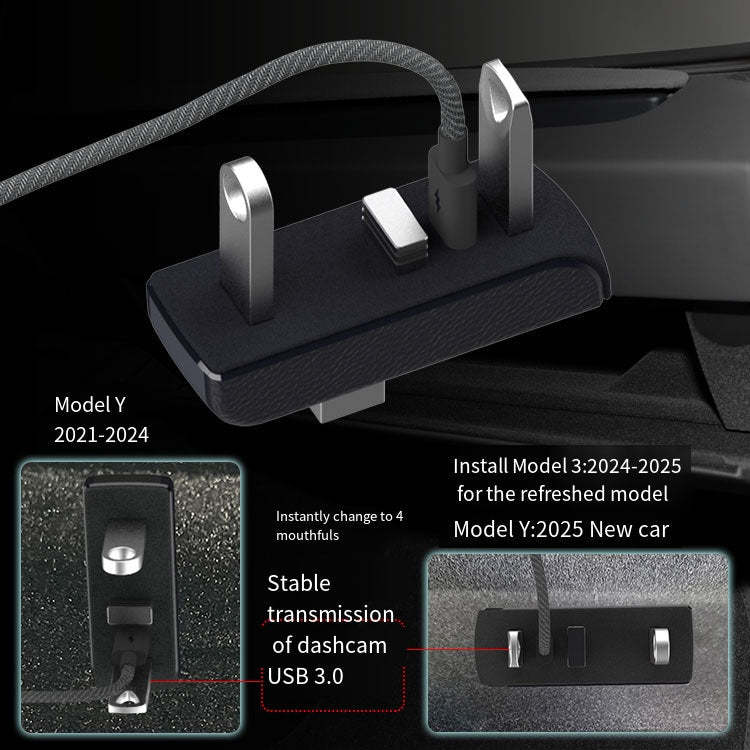 Glove Box USB Hub for Model Y Juniper & Model 3 Highland - Tesery Official Store