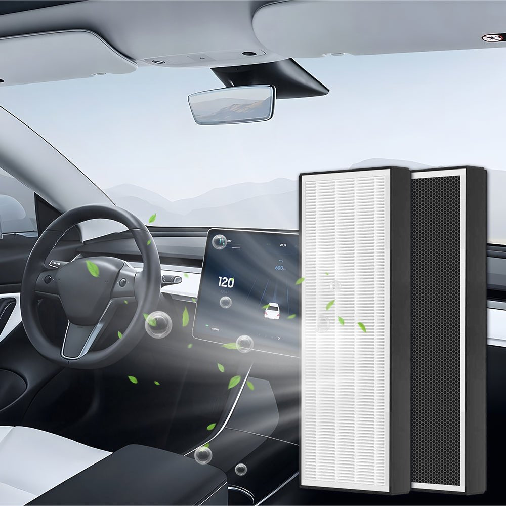 HEPA Upper Lower Air Filter for Tesla Model Y (4 PCS) - Tesery Official Store