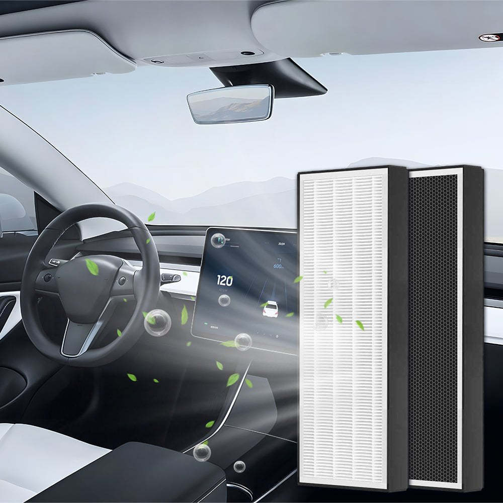 HEPA Upper Lower Air Filter for Tesla Model Y (4 PCS) - Tesery Official Store