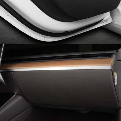 Leather Anti-kick Mat Sticker Interior Anti-Dirt Protector suitable for Tesla Model 3 2017-2023 (5pcs) - Tesery Official Store