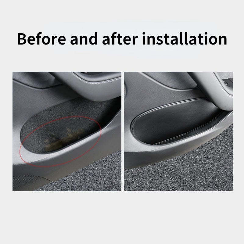 Leather Door Slot Storage Protective Pad suitable for Tesla Model Y (2020-2022) - Tesery Official Store
