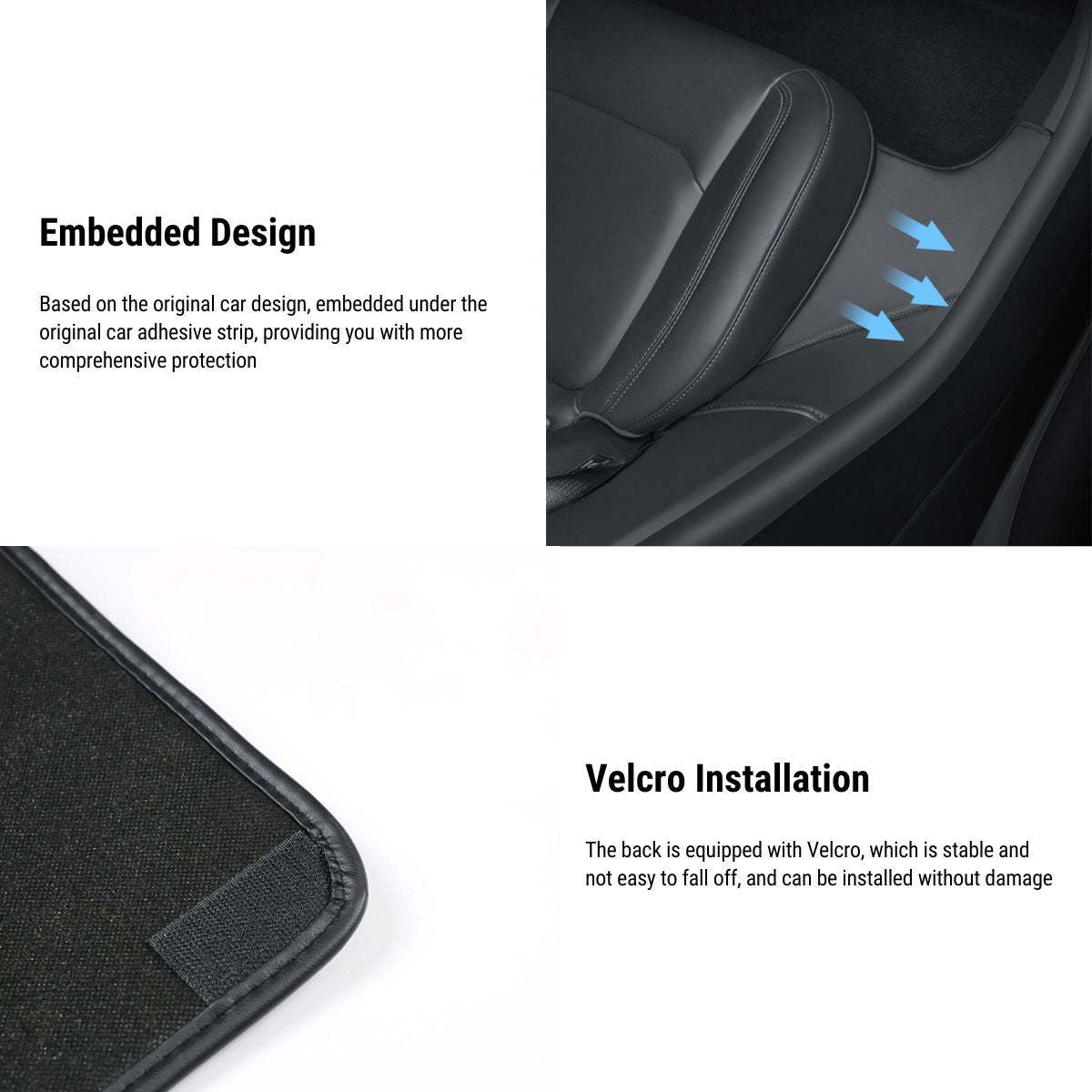 Leather Rear Door Sill Protector for Tesla Model Y 2020-2023 - Tesery Official Store
