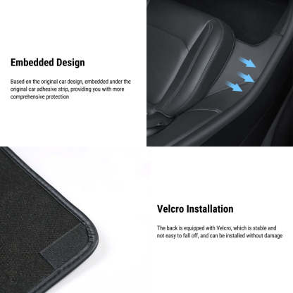 Leather Rear Door Sill Protector for Tesla Model Y 2020-2023 - Tesery Official Store