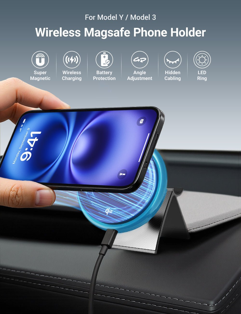 Magsafe Phone Mount for Tesla Model 3 / Model Y - Tesery Official Store
