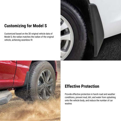 Mud Flaps for Tesla Model S 2014-2023 - Tesery Official Store