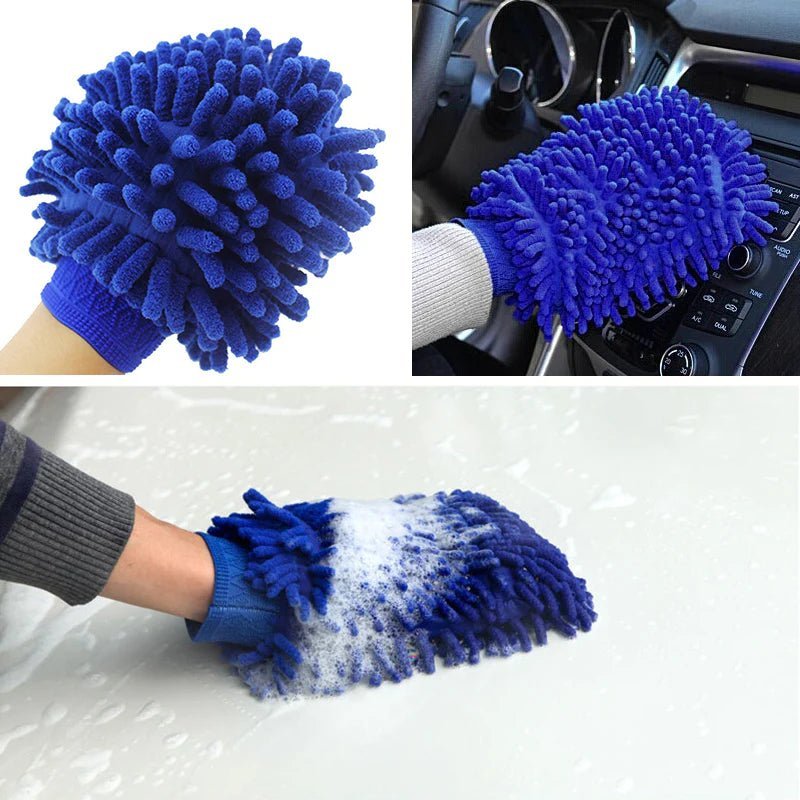 Premium Chenille Car Wash Glove 2pcs - Tesery Official Store