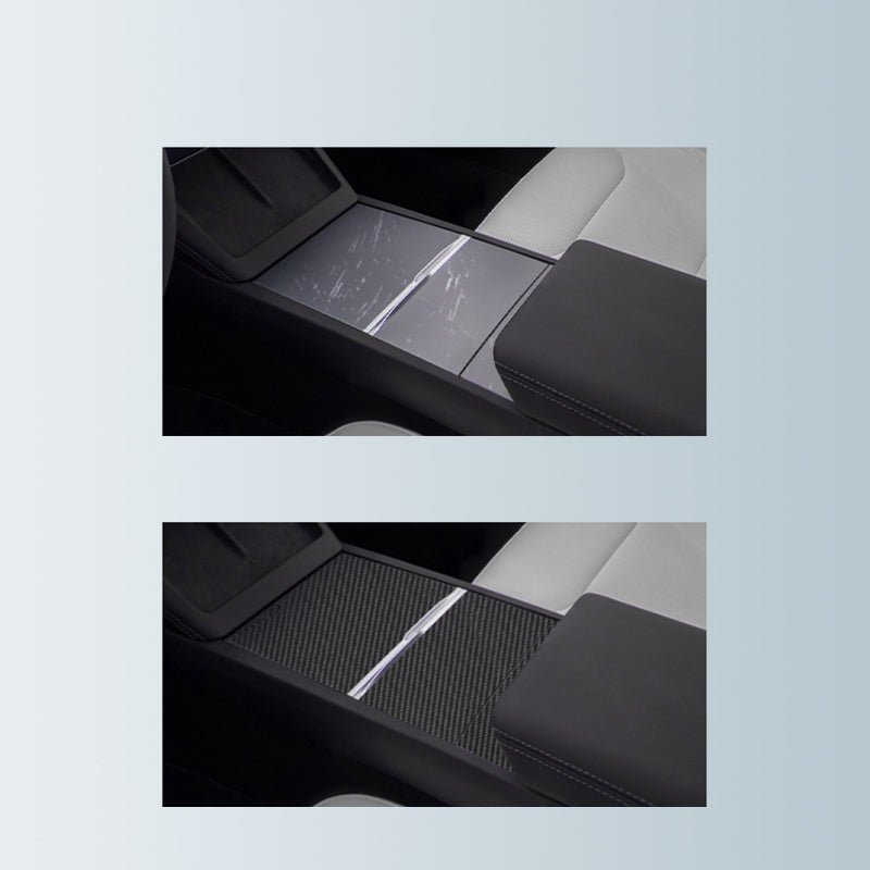 Real Carbon Panel Console Wrap for Tesla Model 3 Highland - Tesery Official Store