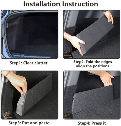 Rear Trunk Organizer Side Divider for Tesla Model 3 2017-2023.10 & Model Y 2020-2024 - Tesery Official Store