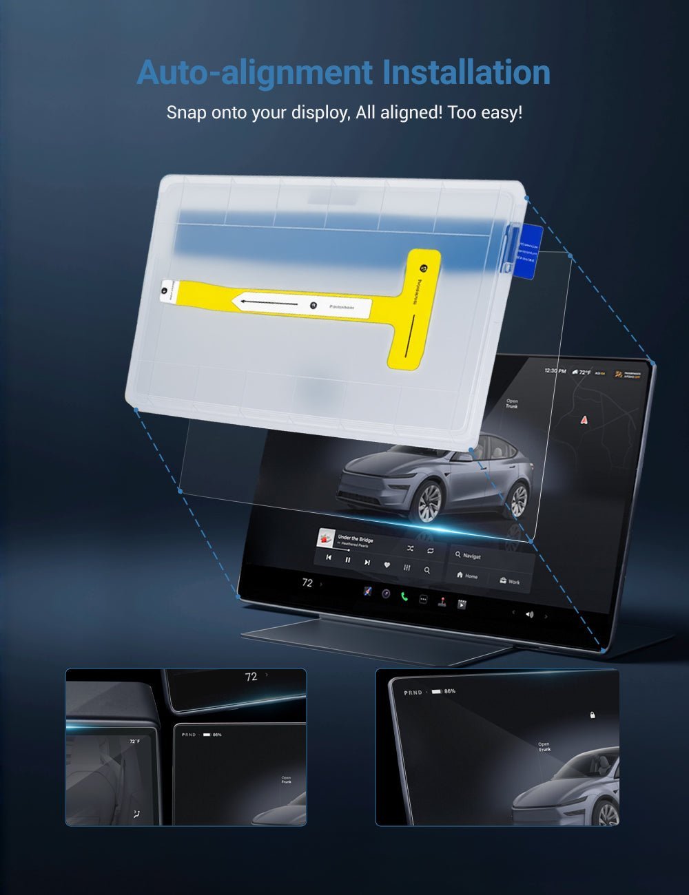 Tempered Glass 9H Screen Protector for Tesla Model 3 / Y - Tesery Official Store