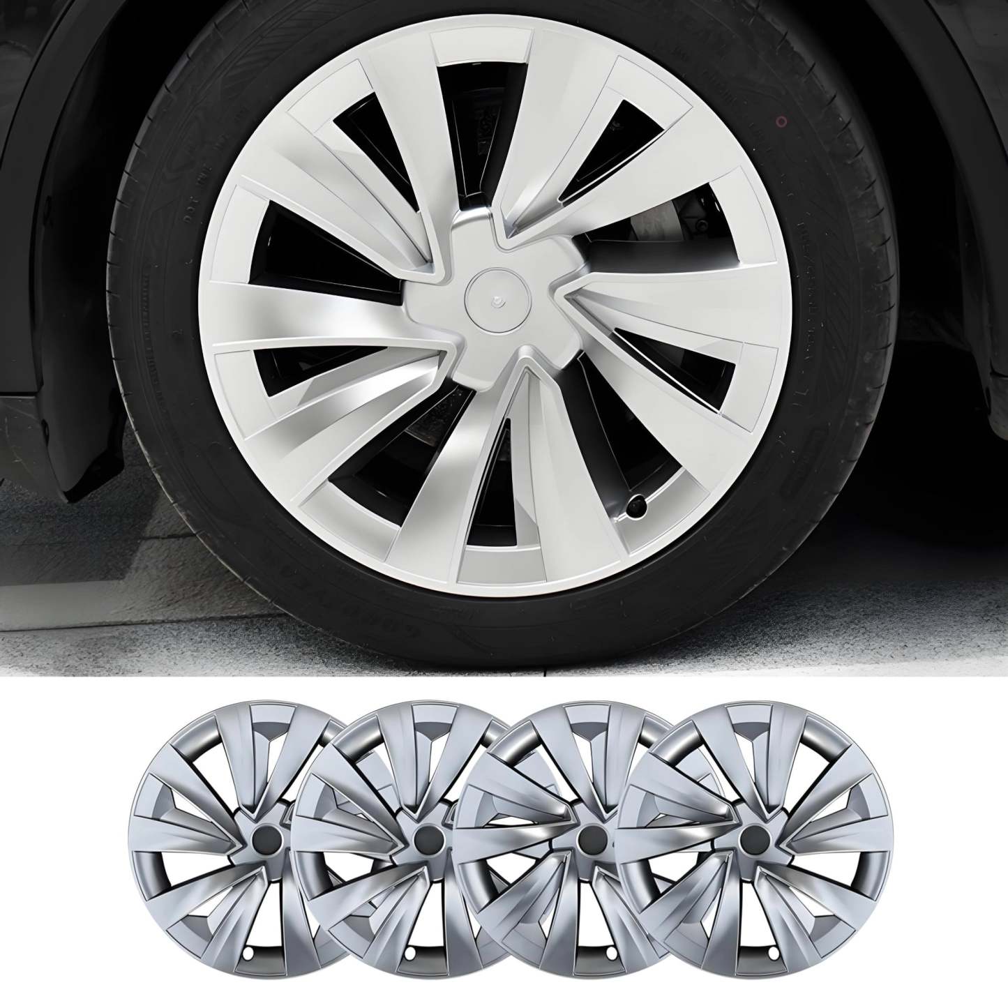 TESERY 19″ Cyclone Wheel Covers for Model Y Juniper (4PCS) - Tesery Official Store