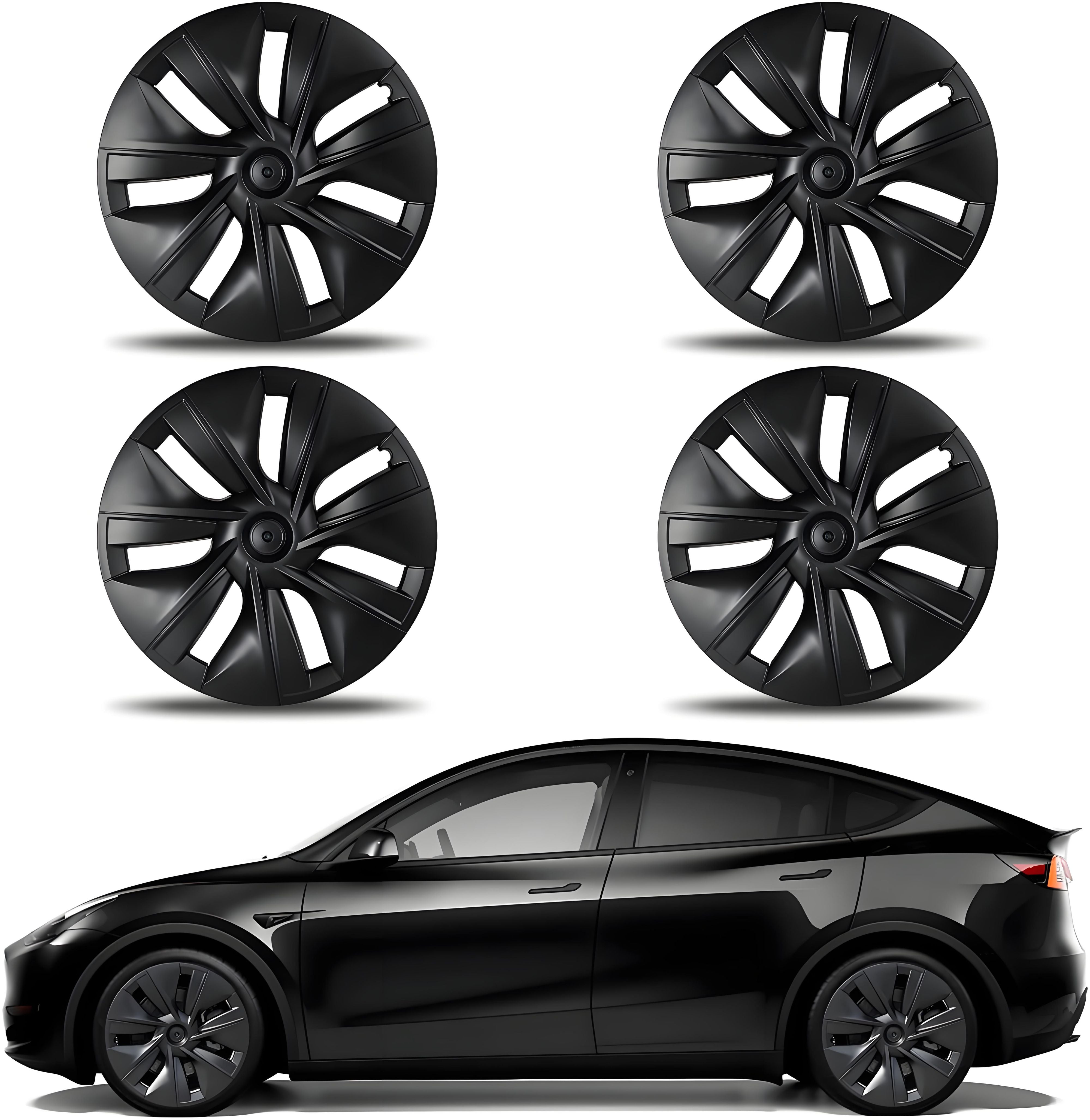 TESERY 19″ Gemini Dark Wheels Cover for Tesla Model Y (4PCS) - Tesery Official Store