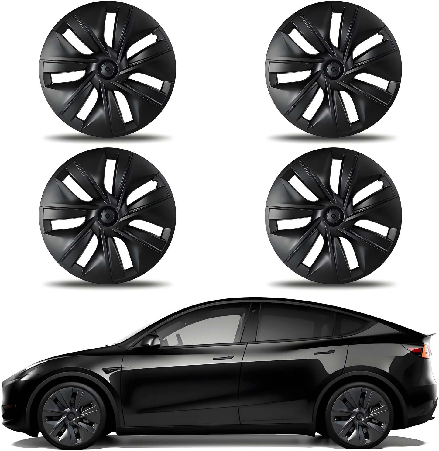 TESERY 19″ Gemini Dark Wheels Cover for Tesla Model Y (4PCS) - Tesery Official Store