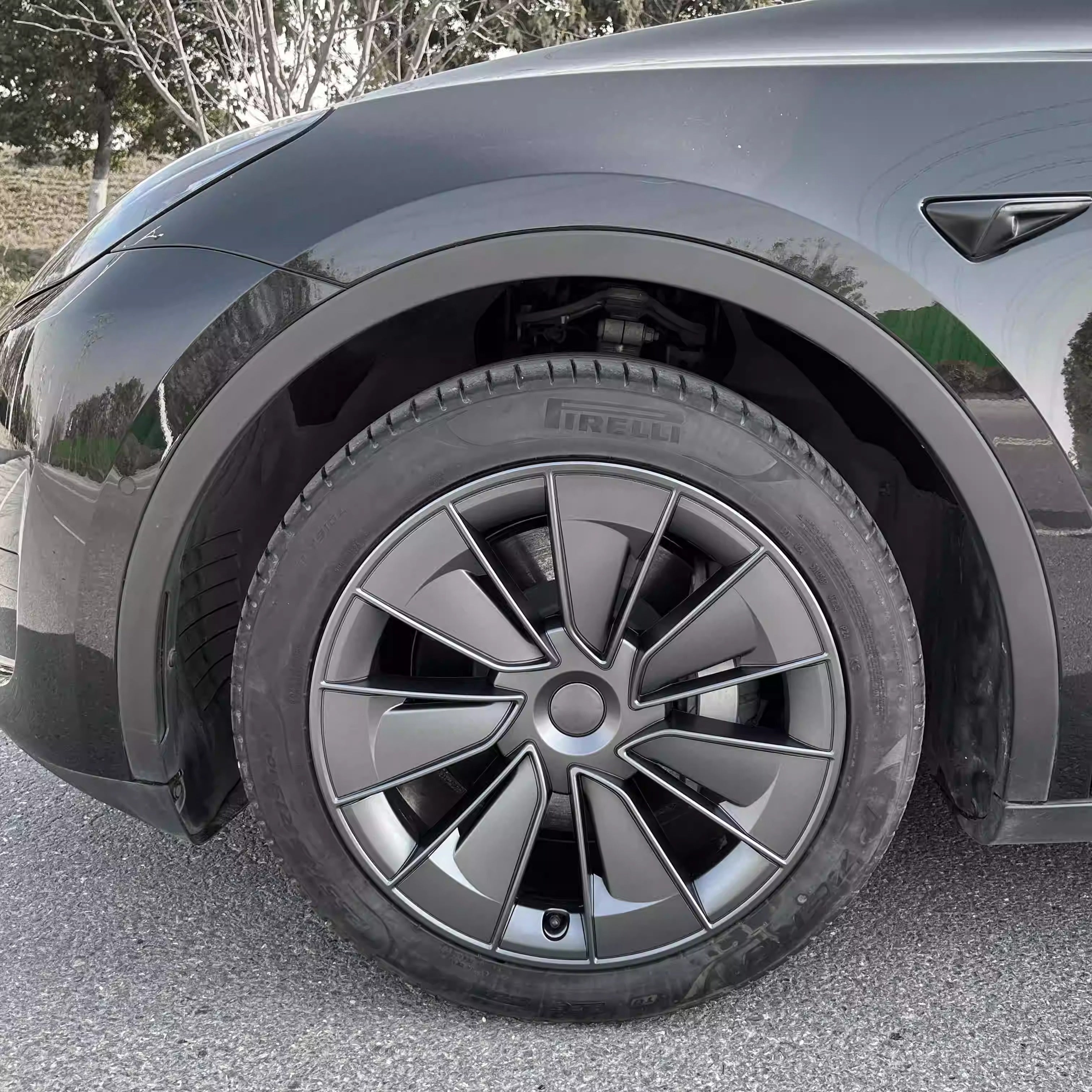 TESERY 19″ Gemini Wheel Hubcap for Tesla Model Y (4PCS) - Tesery Official Store