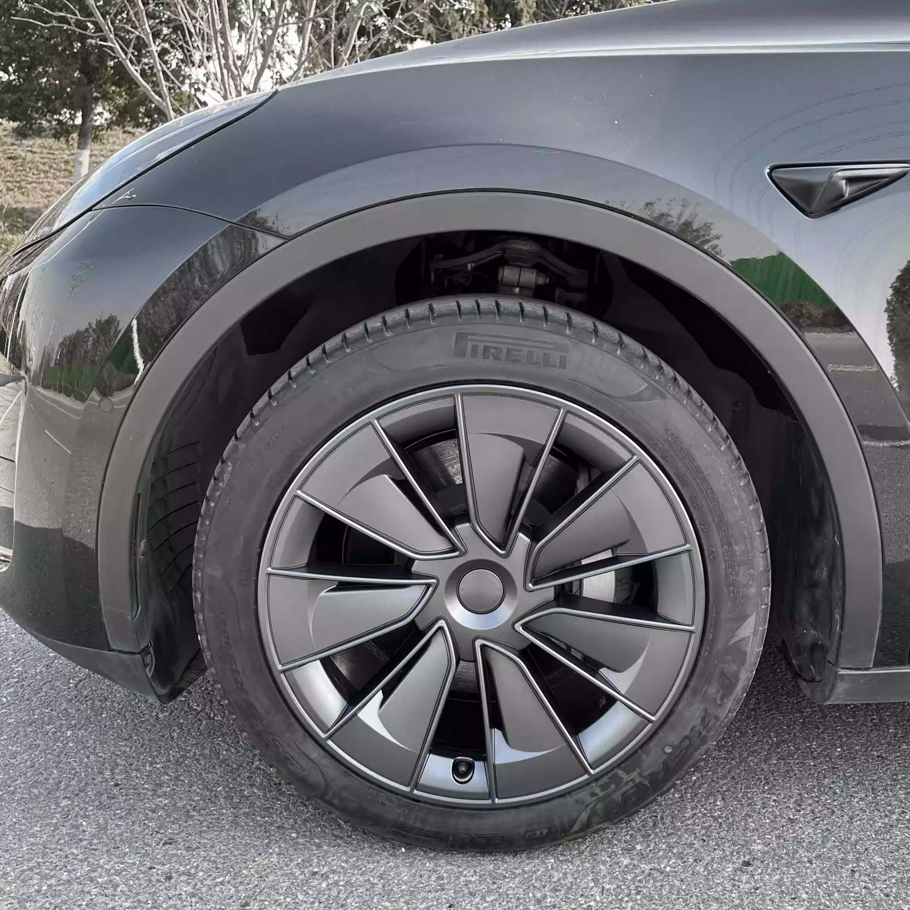 TESERY 19″ Gemini Wheel Hubcap for Tesla Model Y (4PCS) - Tesery Official Store