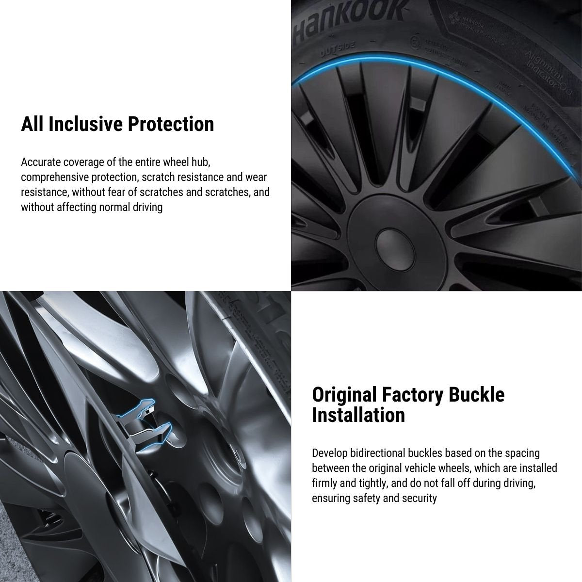 TESERY 19‘’ Performance HubCaps for Tesla Model Y（4PCS）- Tesery Official Store