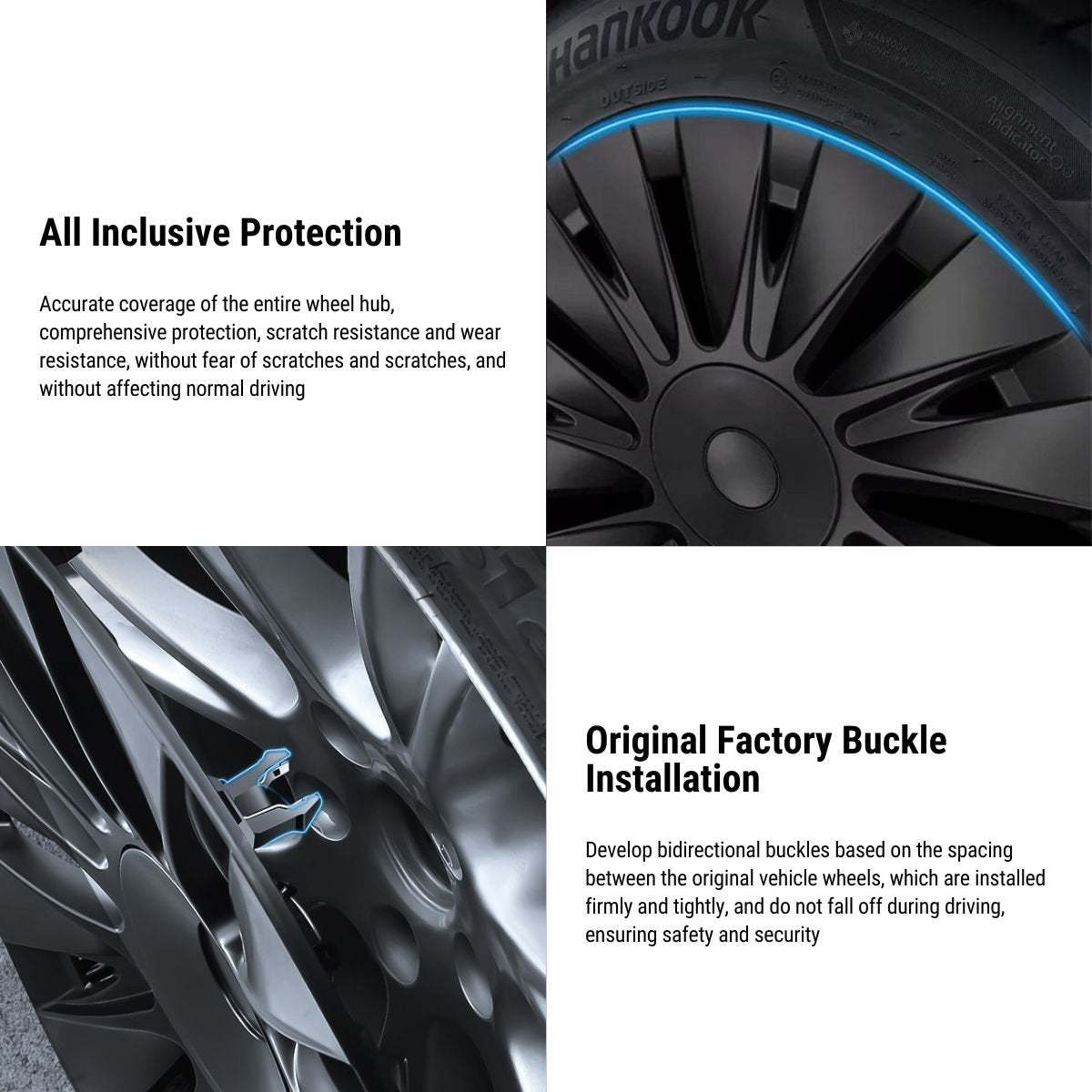 TESERY 19‘’ Performance HubCaps for Tesla Model Y（4PCS）- Tesery Official Store