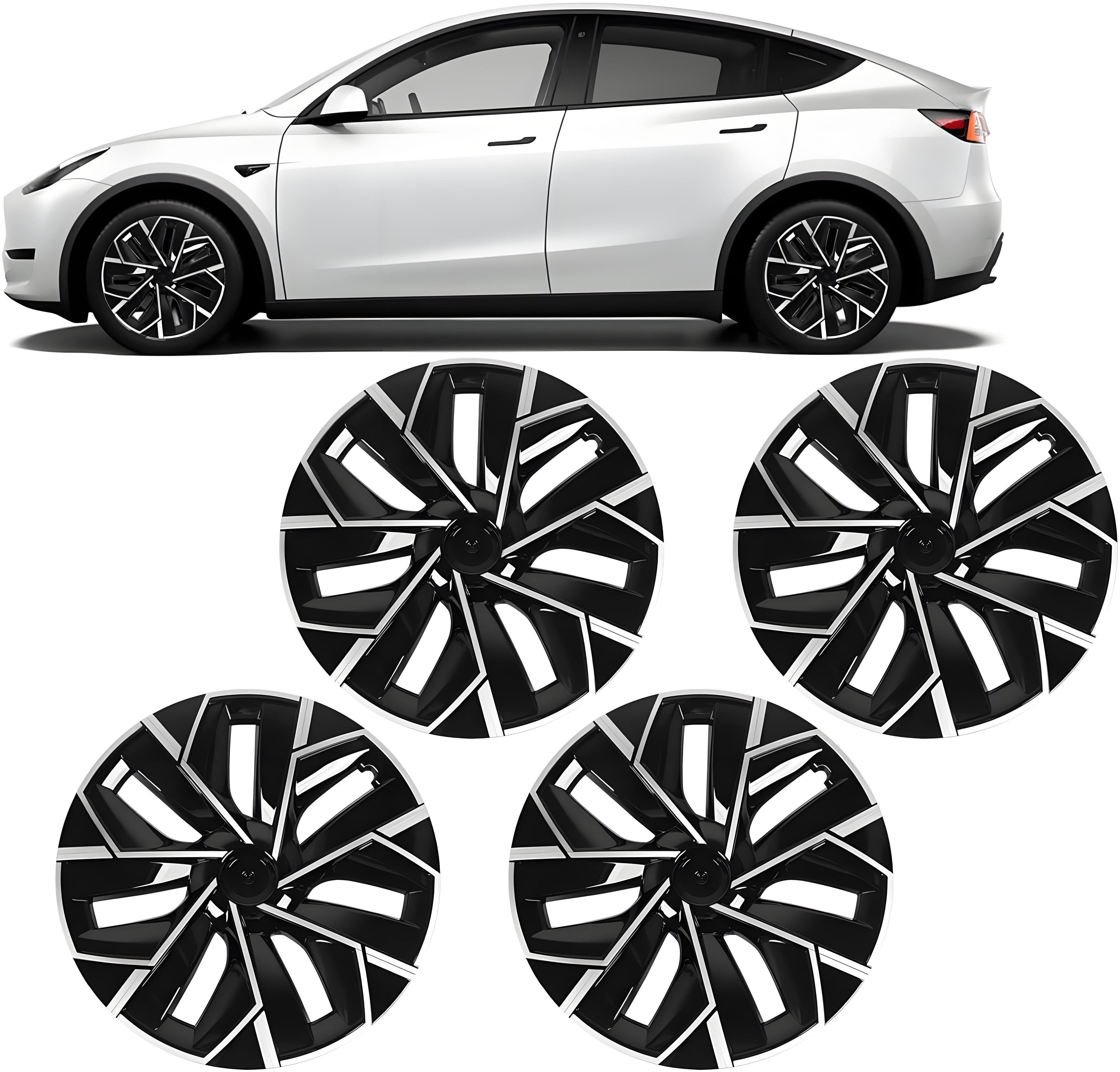 TESERY 19″ Trinan Wheel Covers for Tesla Model Y (4PCS) - Tesery Official Store