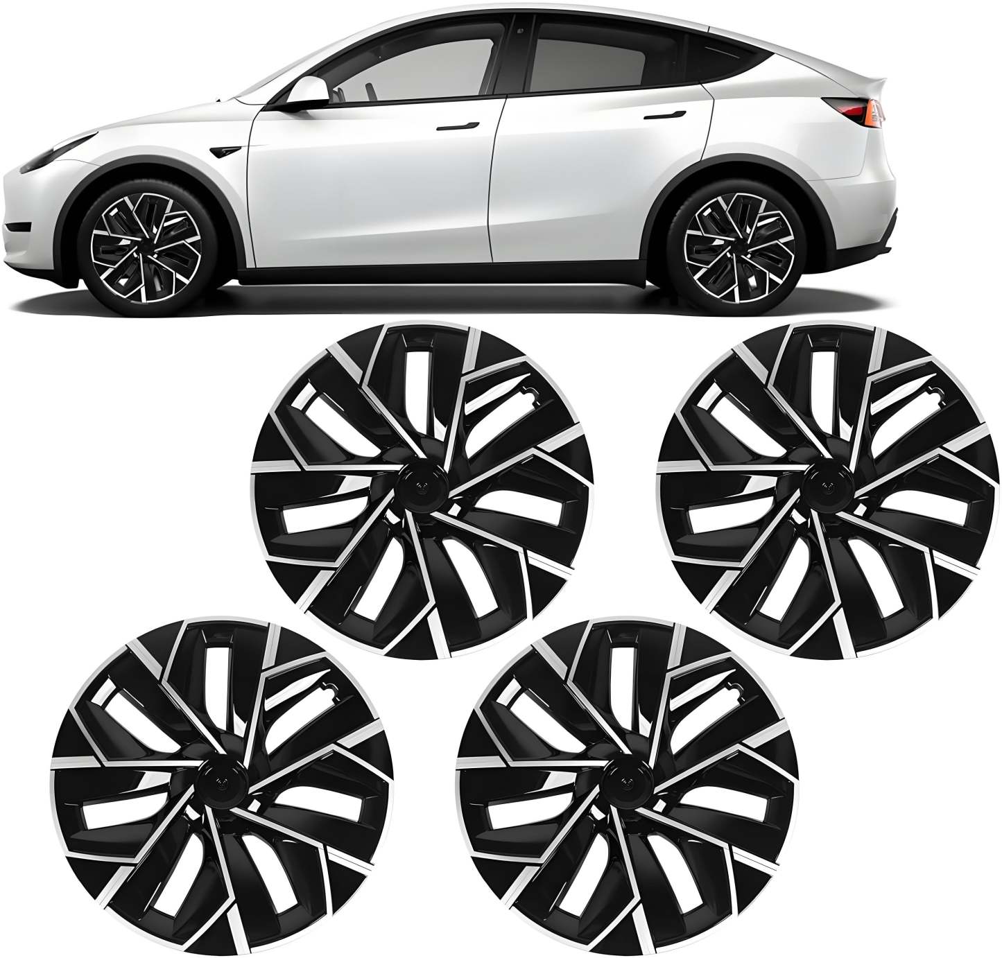 TESERY 19″ Trinan Wheel Covers for Tesla Model Y (4PCS) - Tesery Official Store