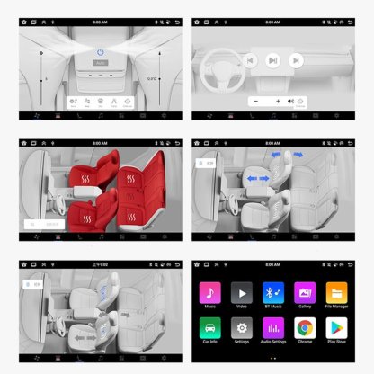 TESERY 7.2 Inch Rear Android Entertainment Touch Screen Display for Tesla Model Y / 3 - Tesery Official Store