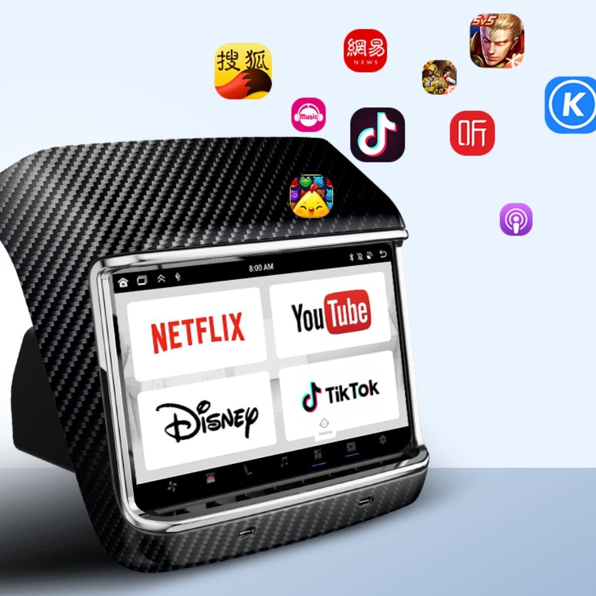 TESERY 7.2 Inch Rear Android Entertainment Touch Screen Display for Tesla Model Y / 3 - Tesery Official Store