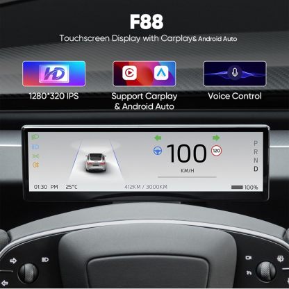 TESERY 8.8 Inch Touch Screen Instrument Cluster Dashboard Display for Model 3 / Y - Tesery Official Store