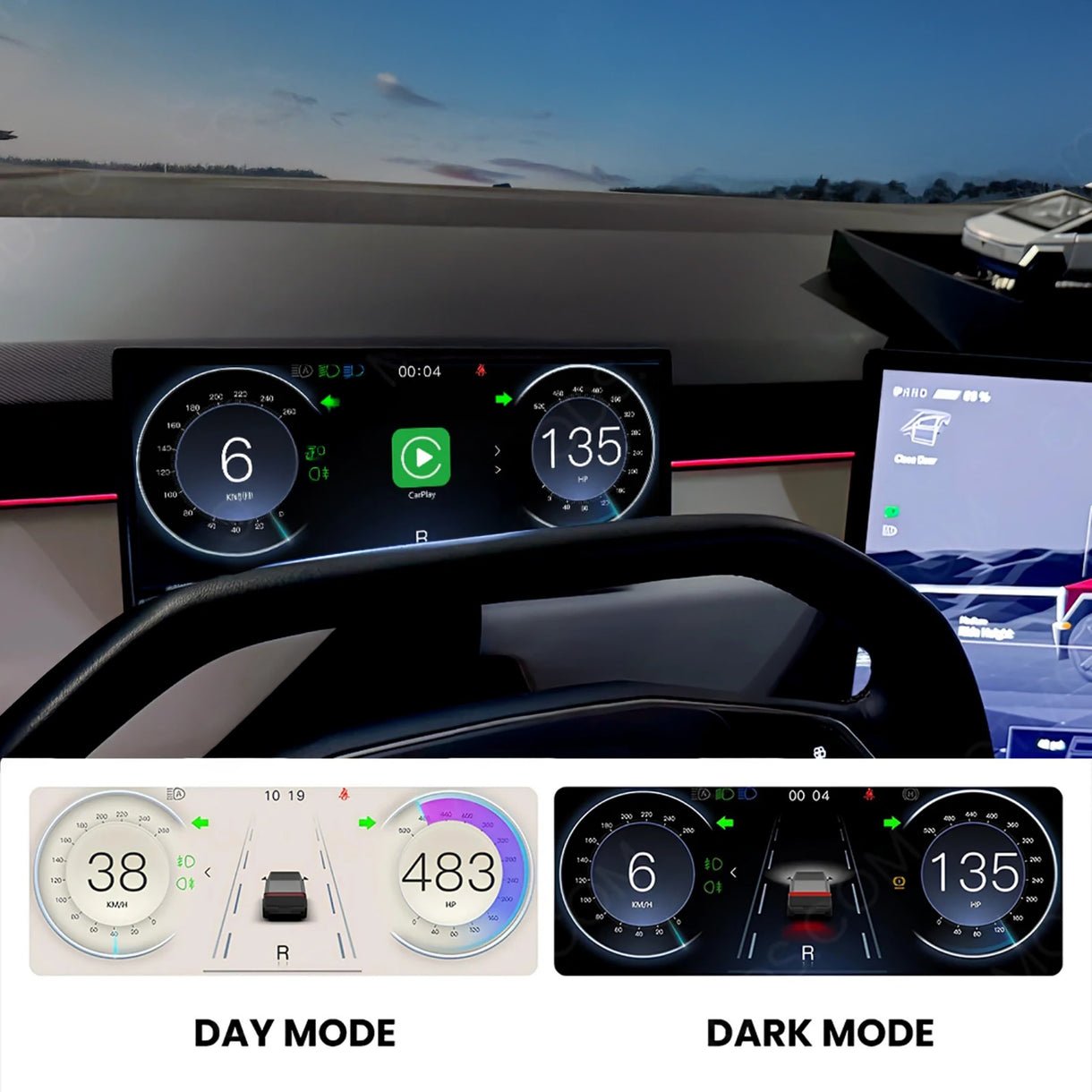TESERY 9 Inch Instrument Cluster Dashboard Display for Tesla Cybertruck - Tesery Official Store