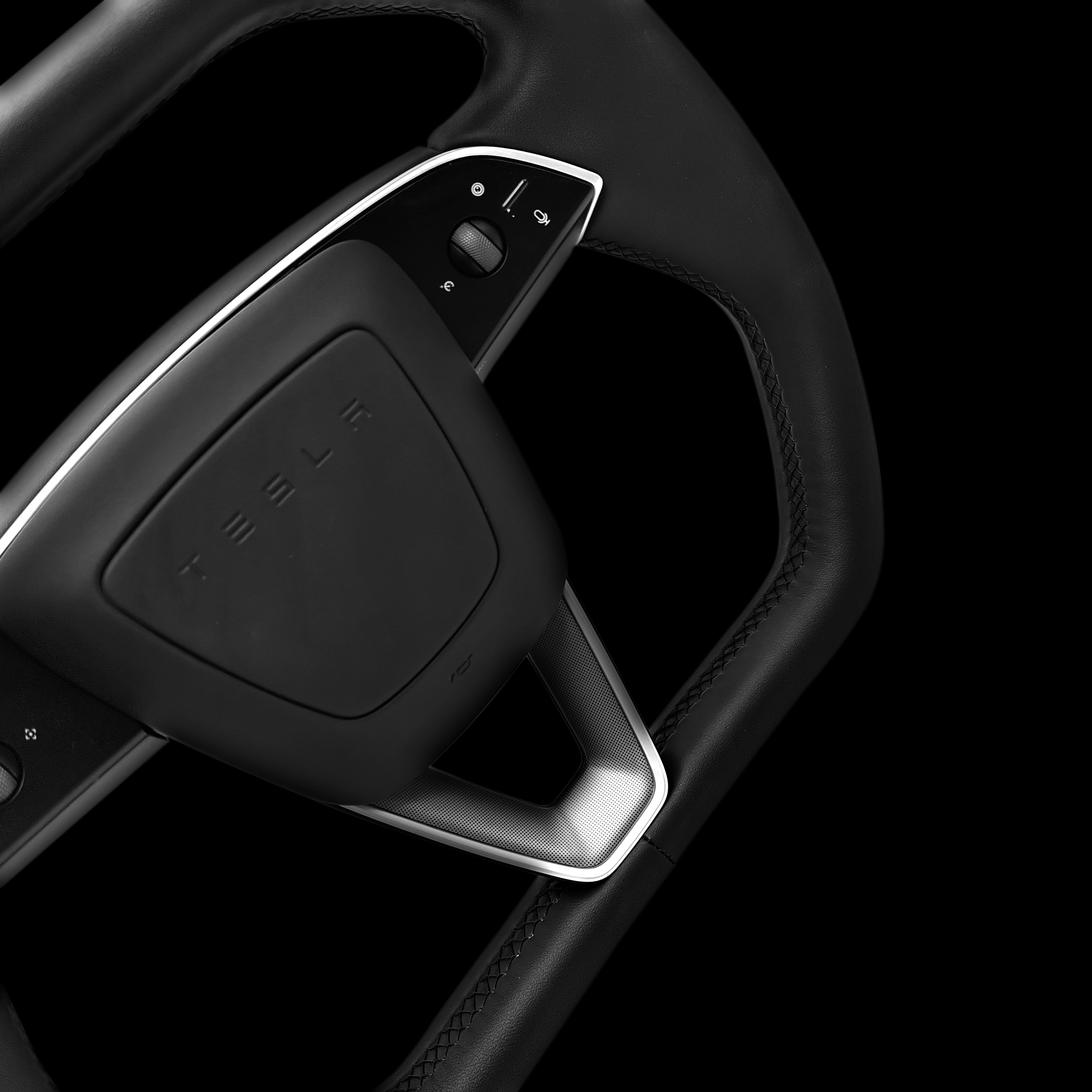 TESERY Cybertruck Style Steering Wheel for Model Y Juniper & Model 3 Highland - Tesery Official Store