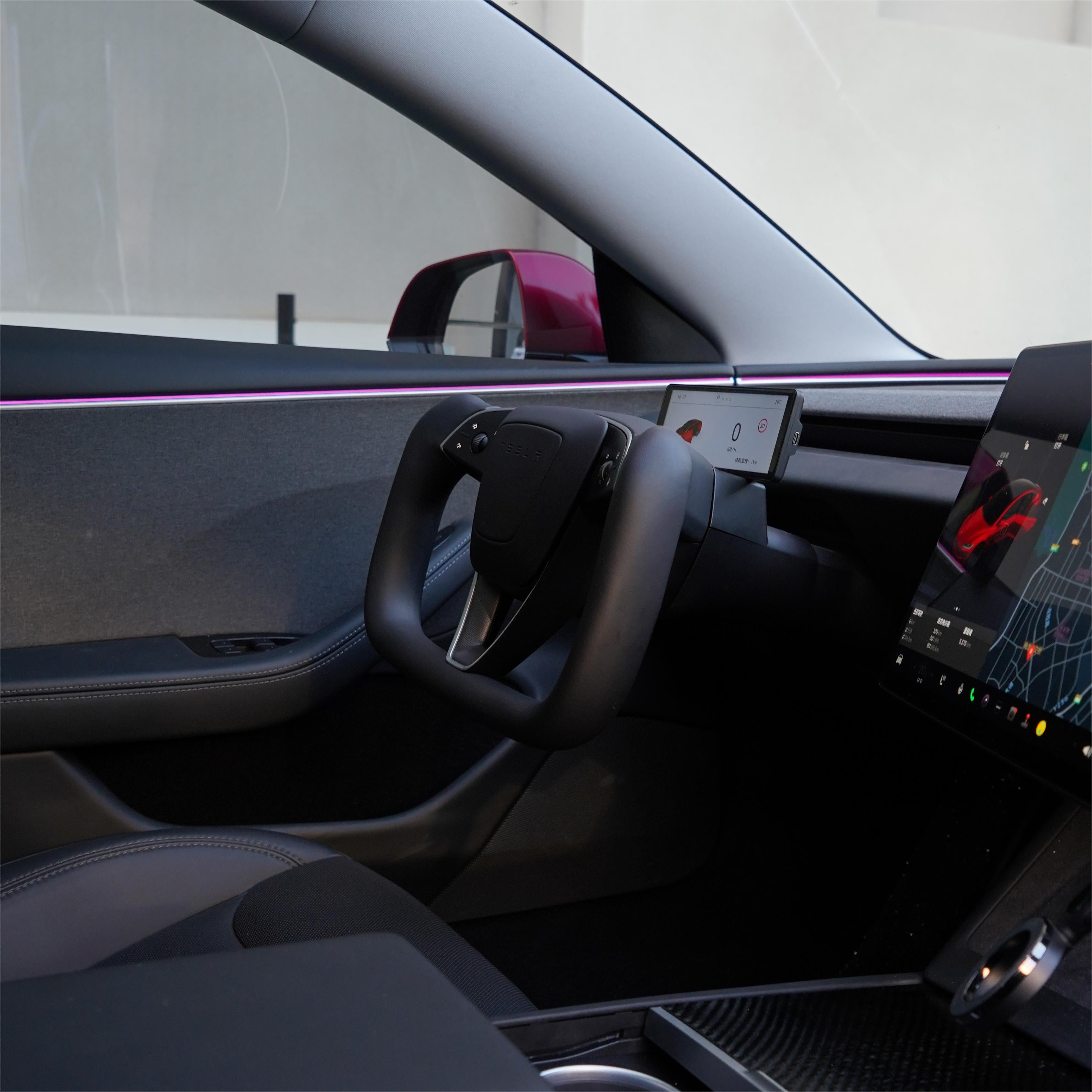 TESERY Model 3 Highland & Model Y Juniper Yoke Plaid Steering Wheel - Tesery Official Store