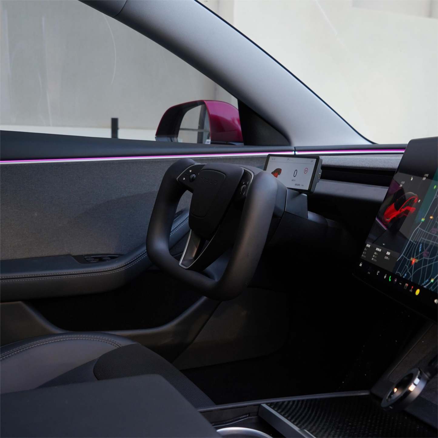 TESERY Model 3 Highland & Model Y Juniper Yoke Plaid Steering Wheel - Tesery Official Store