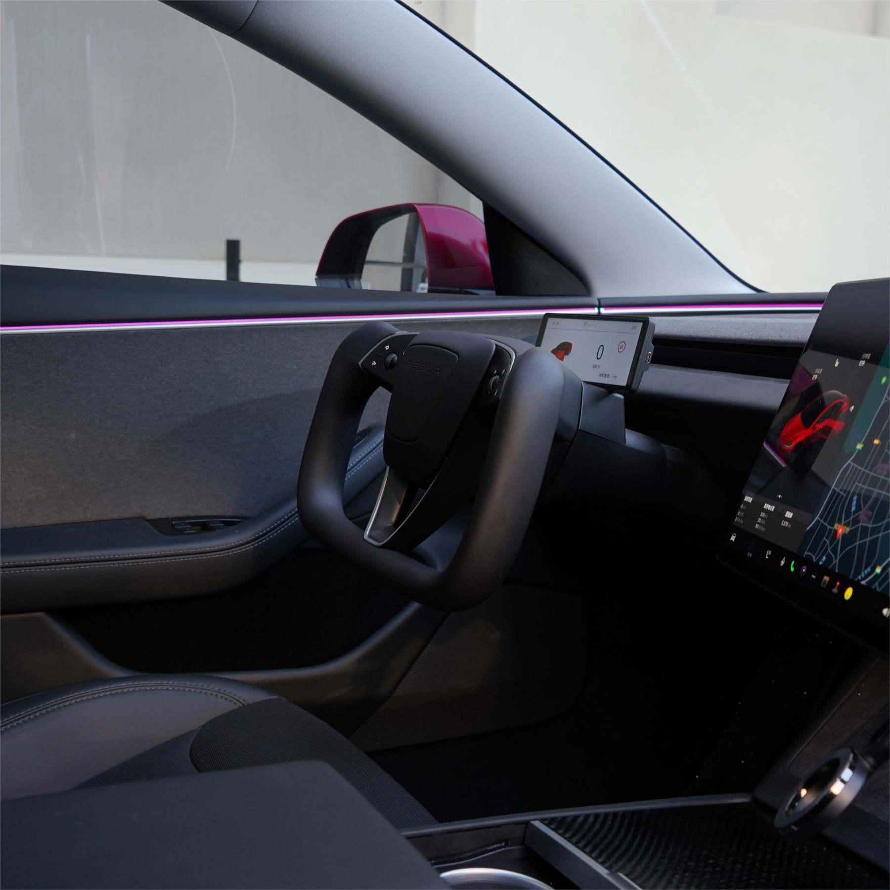 TESERY Model 3 Highland & Model Y Juniper Yoke Plaid Steering Wheel - Tesery Official Store