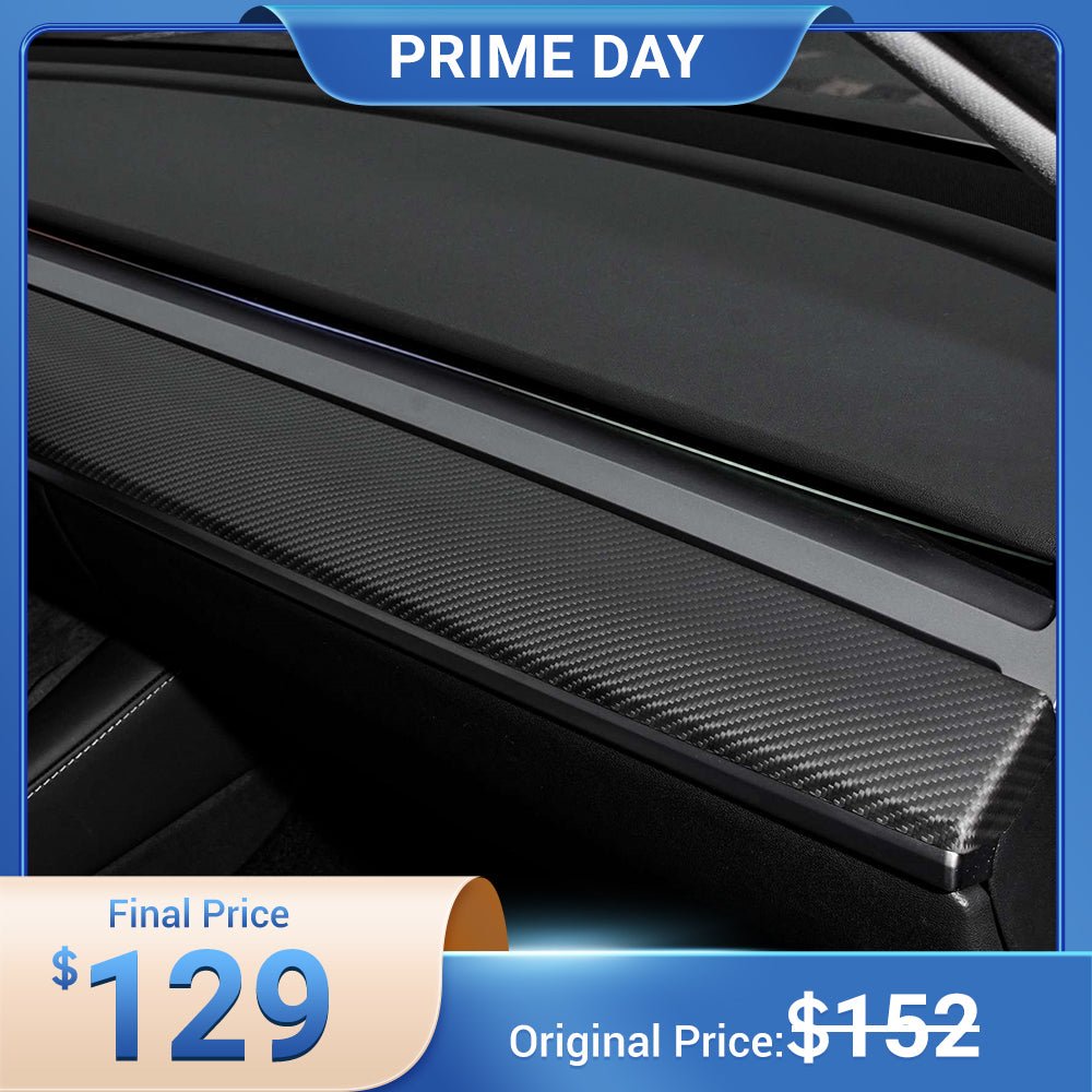 TESERY Tesla Model 3 / Y Dashboard Cover - Carbon Fiber Interior Mods - Tesery Official Store