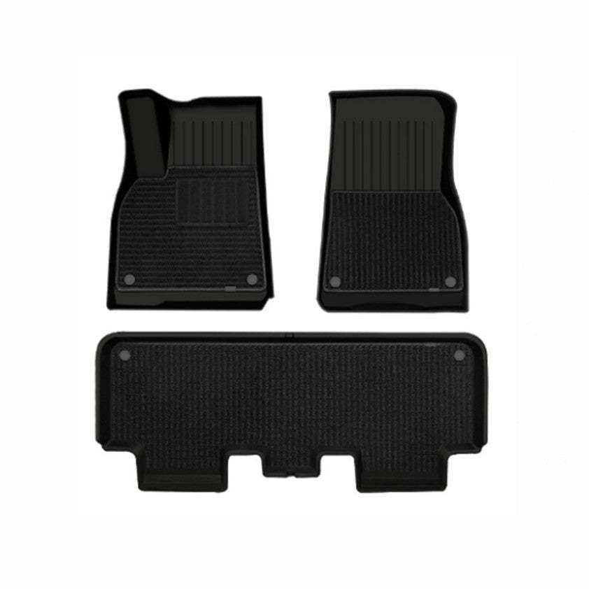 TESERY TPE+Menes Double Layer Floor Mats for Tesla Model 3 & Model Y - Tesery Official Store